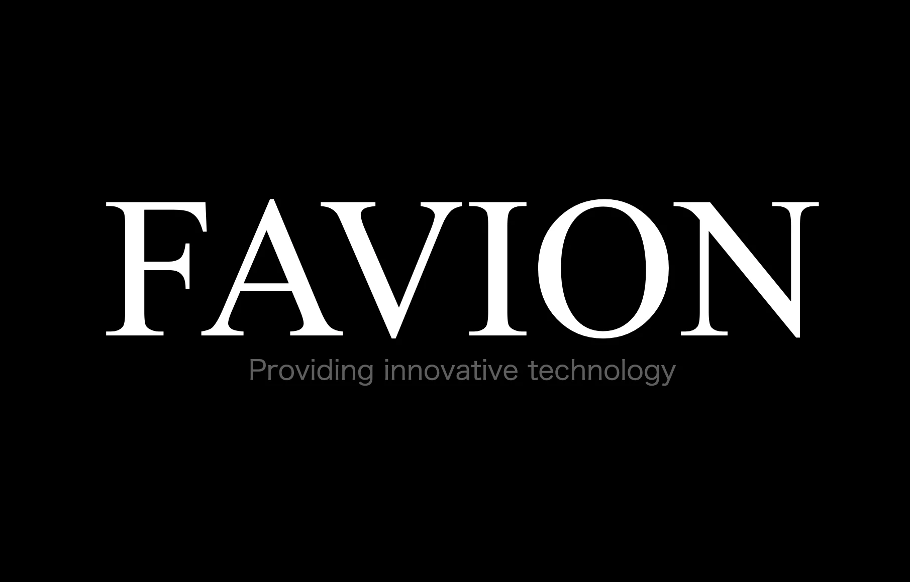 会社設立当時のFAVIONロゴ