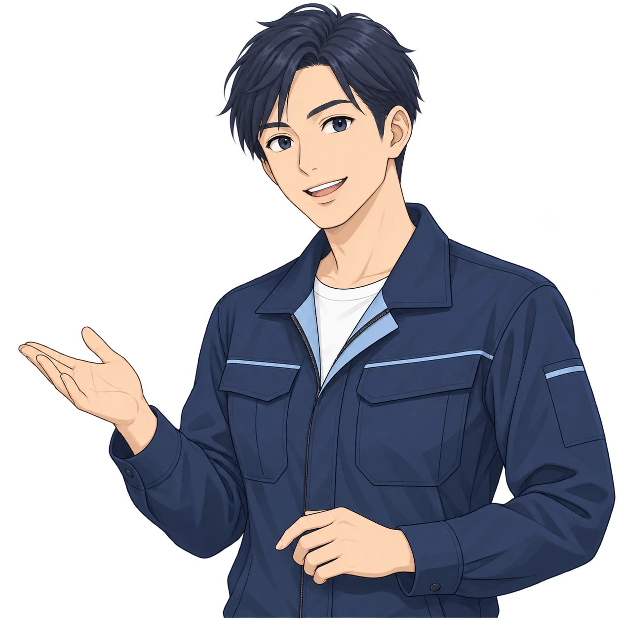 要望を聞いて設計を提案するFAVION担当者のキャラクター